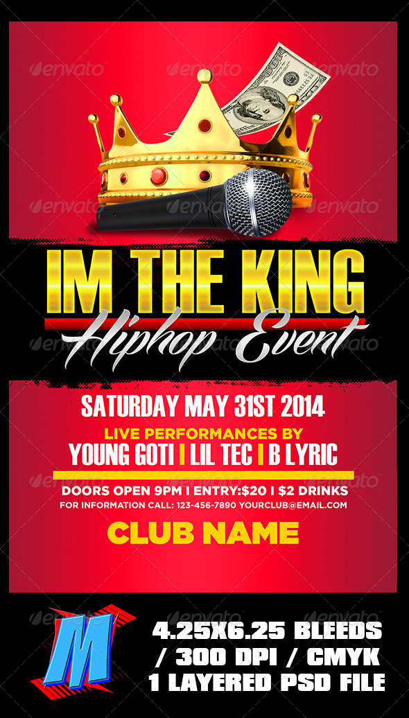 GraphicRiver Im The King Flyer Template 7827933 GraphicRiver Im The King Flyer Template 7827933