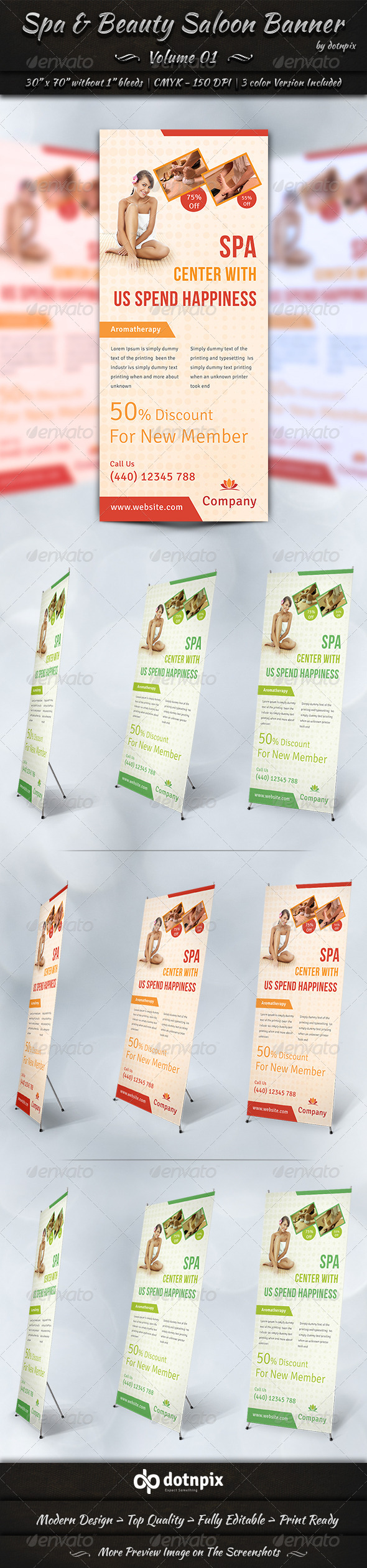 GraphicRiver Spa & Beauty Saloon Banner Volume 1 7830756 GraphicRiver Spa & Beauty Saloon Banner Volume 1 7830756