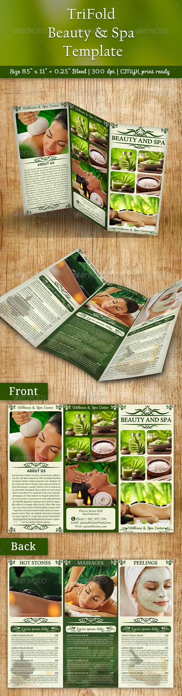GraphicRiver TriFold Spa Brochure 7830825 GraphicRiver TriFold Spa Brochure 7830825