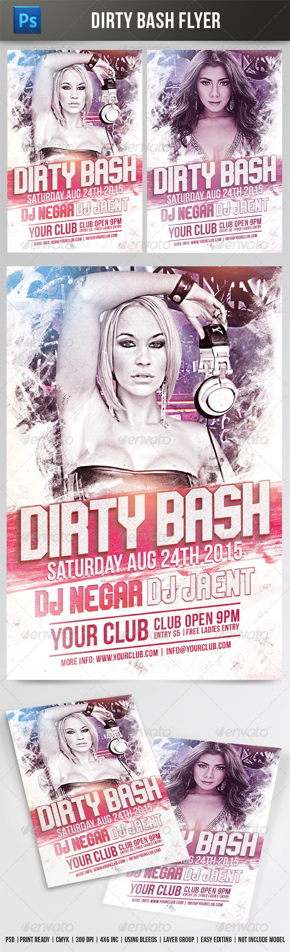 GraphicRiver Dirty Bash Flyer 7835536 GraphicRiver Dirty Bash Flyer 7835536
