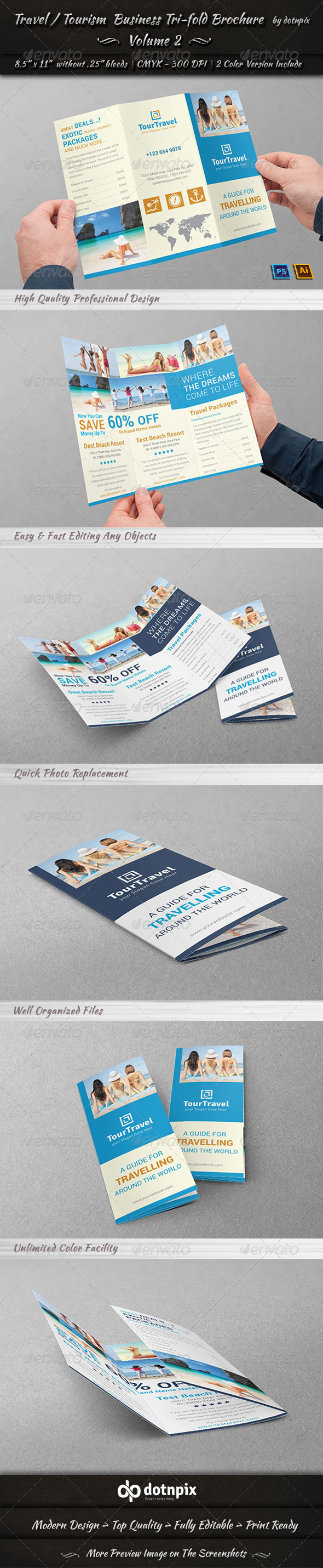 GraphicRiver Travel Tourism Tri-Fold Brochure Volume 2 7836994 GraphicRiver Travel Tourism Tri-Fold Brochure Volume 2 7836994