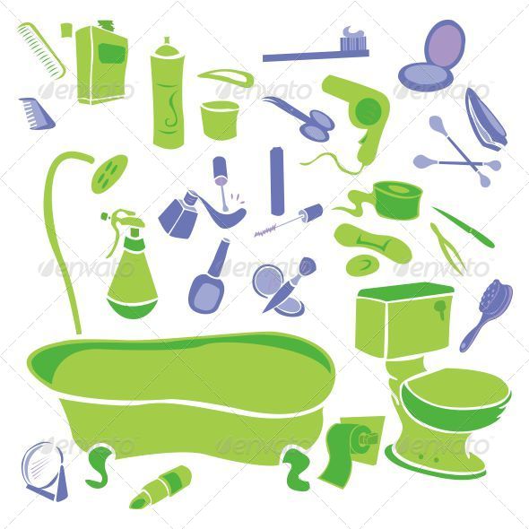 GraphicRiver Bathroom Vector 7838562 GraphicRiver Bathroom Vector 7838562