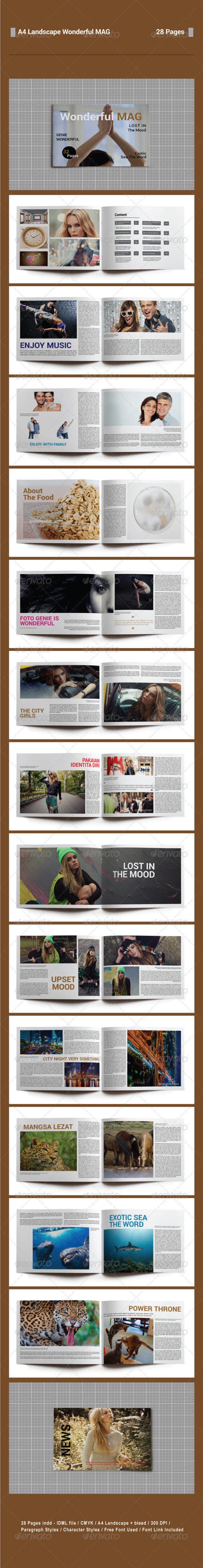 GraphicRiver A4 Landscape Magazine 7839271 GraphicRiver A4 Landscape Magazine 7839271