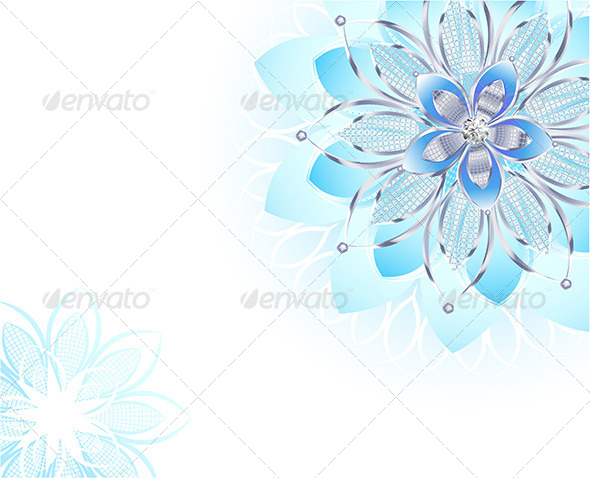 GraphicRiver Abstract Light Blue Flower 7808872 GraphicRiver Abstract Light Blue Flower 7808872