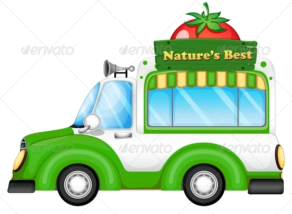 GraphicRiver A vehicle with a nature s best signboard 7844190 GraphicRiver A vehicle with a nature s best signboard 7844190