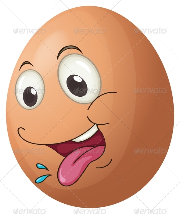 GraphicRiver Egg with Playful Face 7845556 GraphicRiver Egg with Playful Face 7845556