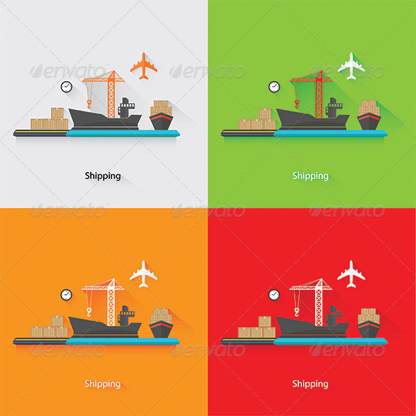 GraphicRiver Shipping Concept 7845766 GraphicRiver Shipping Concept 7845766