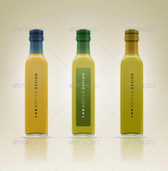 GraphicRiver Glass Olive Oil Bottle Set 7846749 GraphicRiver Glass Olive Oil Bottle Set 7846749