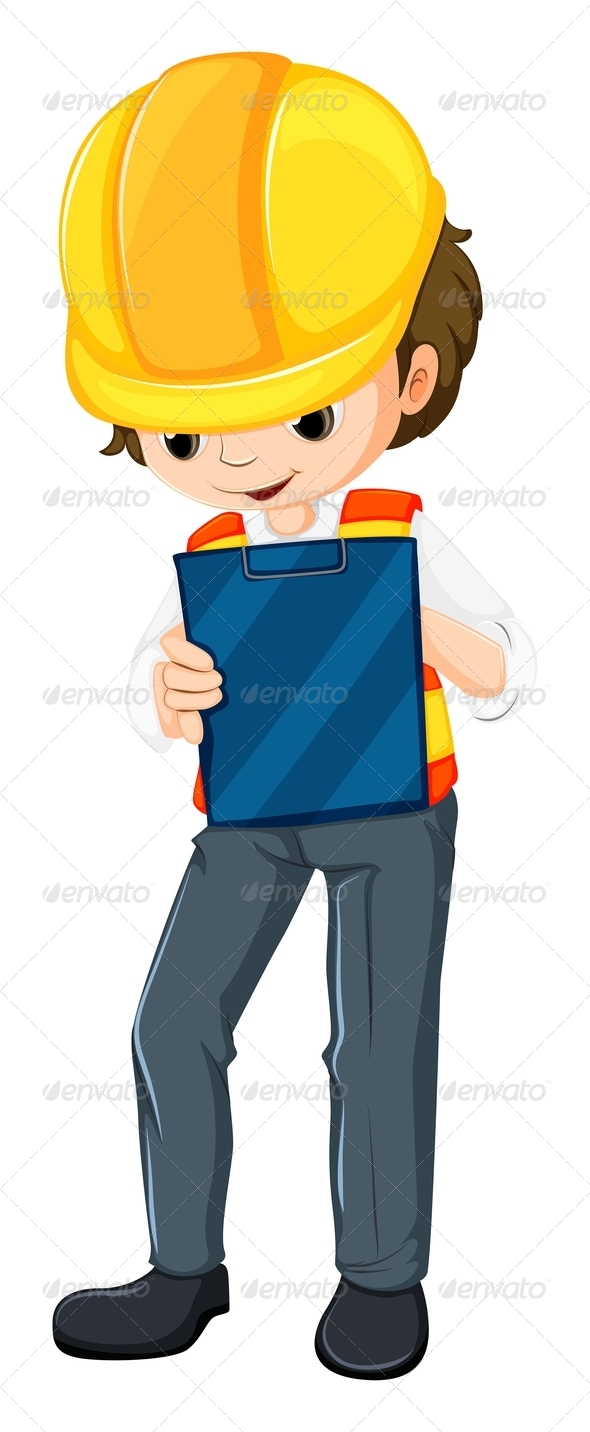 GraphicRiver An engineer with chart 7852737 GraphicRiver An engineer with chart 7852737