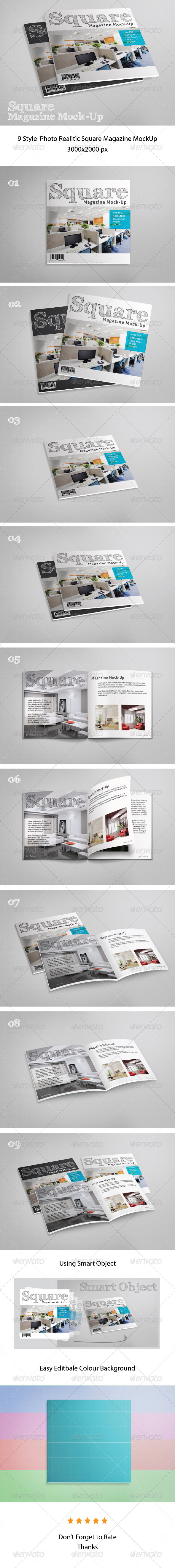 GraphicRiver Square Magazine Mock-Up 7853945 GraphicRiver Square Magazine Mock-Up 7853945