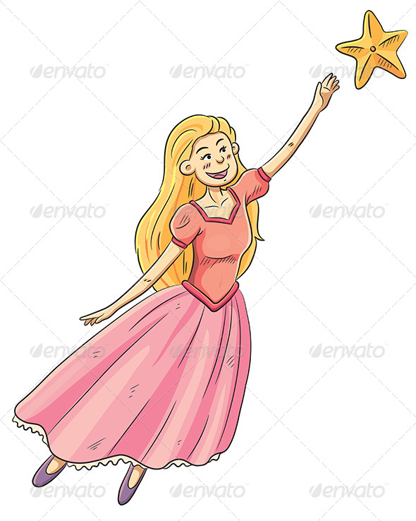 GraphicRiver Flying Princess 7854196 GraphicRiver Flying Princess 7854196