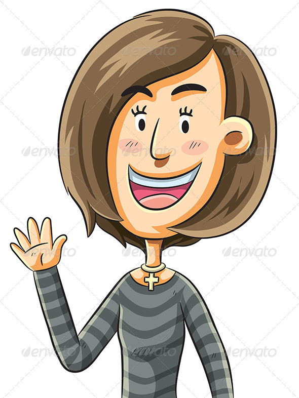 GraphicRiver Woman Greeting 7855211 GraphicRiver Woman Greeting 7855211