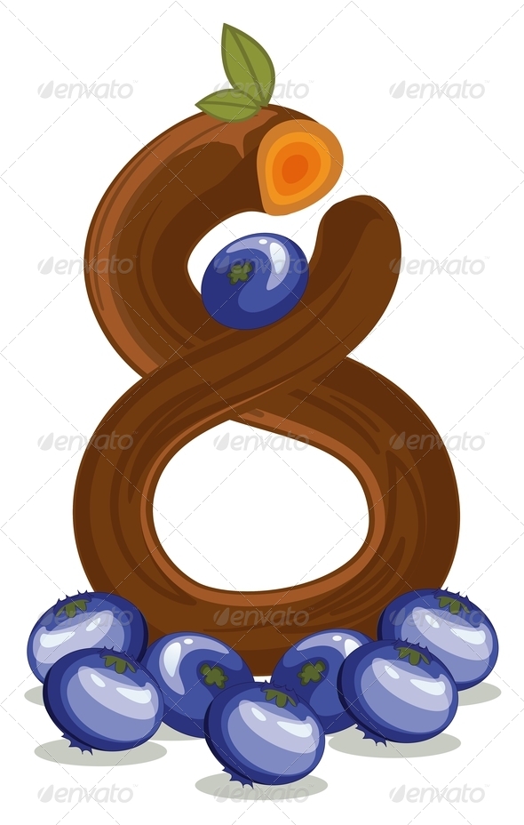 GraphicRiver Eight Blue Berries 7859717 GraphicRiver Eight Blue Berries 7859717