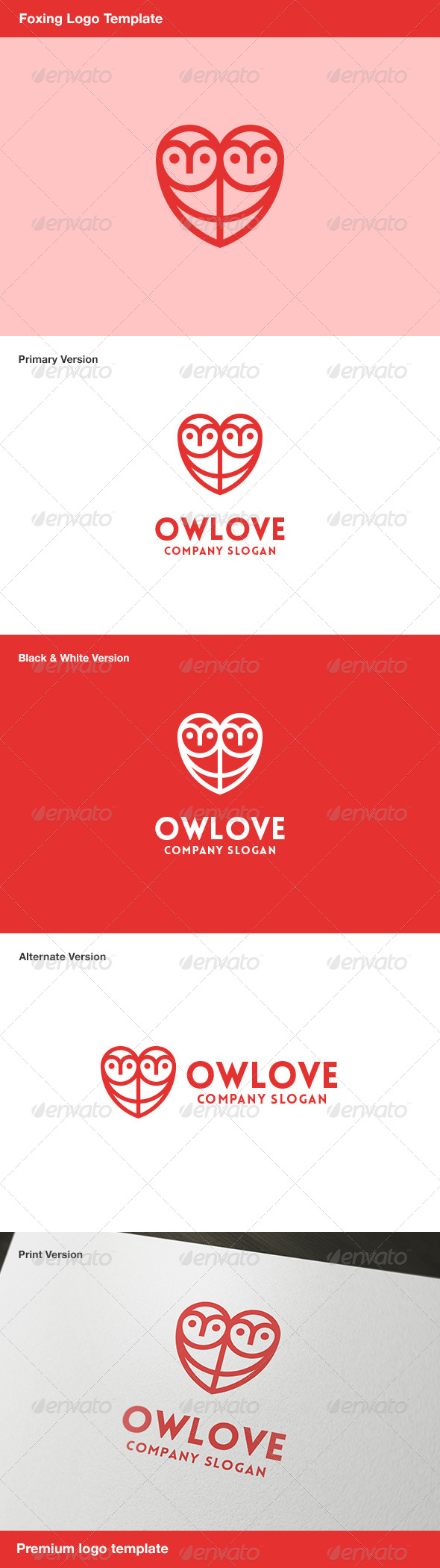 GraphicRiver Owlove Owl & Heart Logo 7859831 GraphicRiver Owlove Owl & Heart Logo 7859831