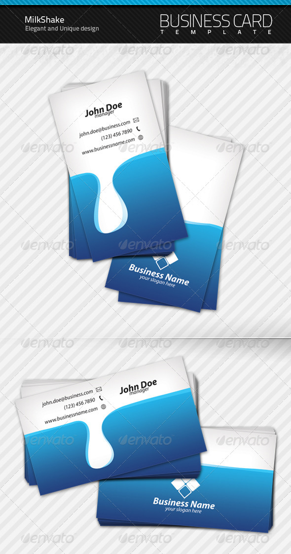 Milk Shake Business Card - Creative Business Cards