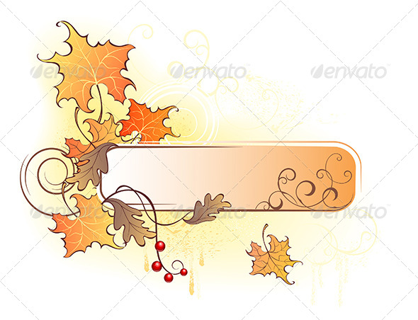 GraphicRiver Banner with the Autumn Leave 7860356 GraphicRiver Banner with the Autumn Leave 7860356