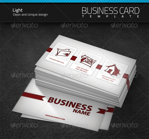 Light Business Card - Creative Business Cards