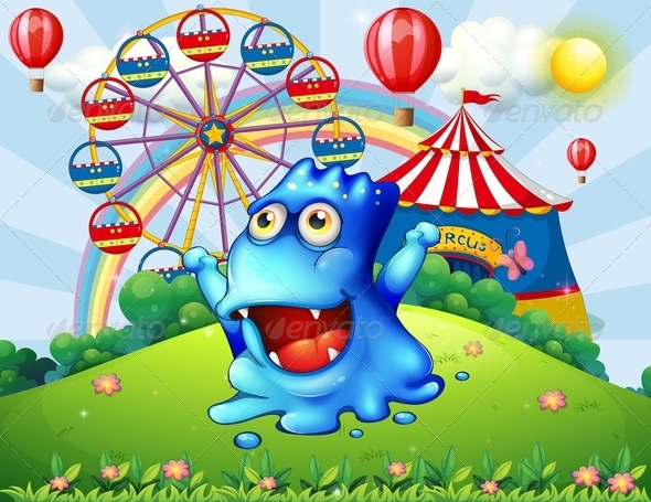 GraphicRiver Monster at the Carnival 7861574 GraphicRiver Monster at the Carnival 7861574