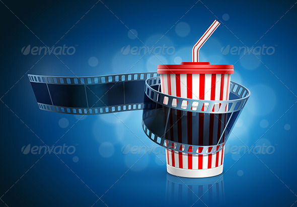 GraphicRiver Camera Film Roll and Cardboard Cup with Straw 7863449 GraphicRiver Camera Film Roll and Cardboard Cup with Straw 7863449