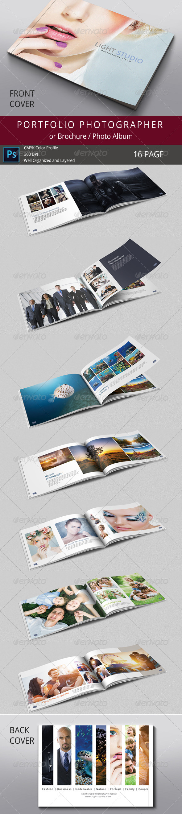 GraphicRiver 16 Pages Photography Portfolio or Photo Album 7865350 GraphicRiver 16 Pages Photography Portfolio or Photo Album 7865350