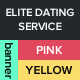 8 Elite Dating Service Banners 8 Elite Dating Service Banners - GraphicRiver Item for Sale