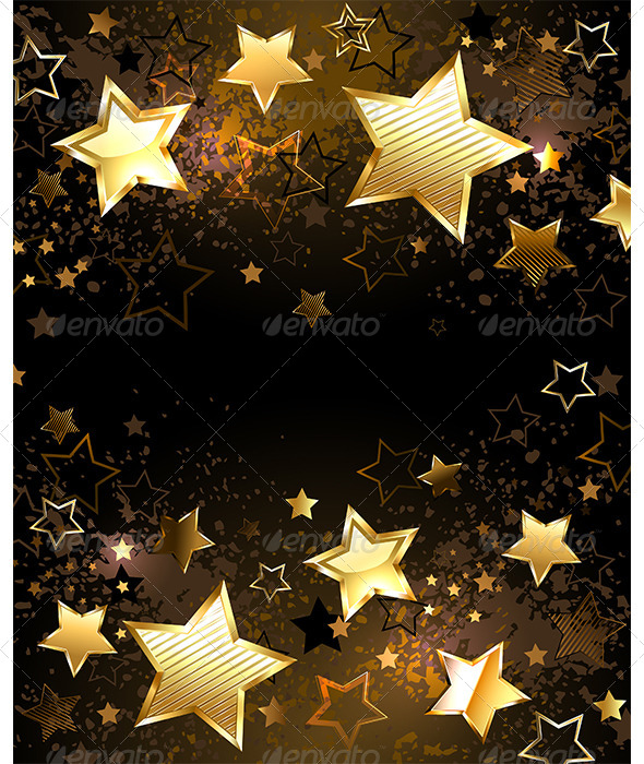 GraphicRiver Background with Golden Stars 7839597 GraphicRiver Background with Golden Stars 7839597
