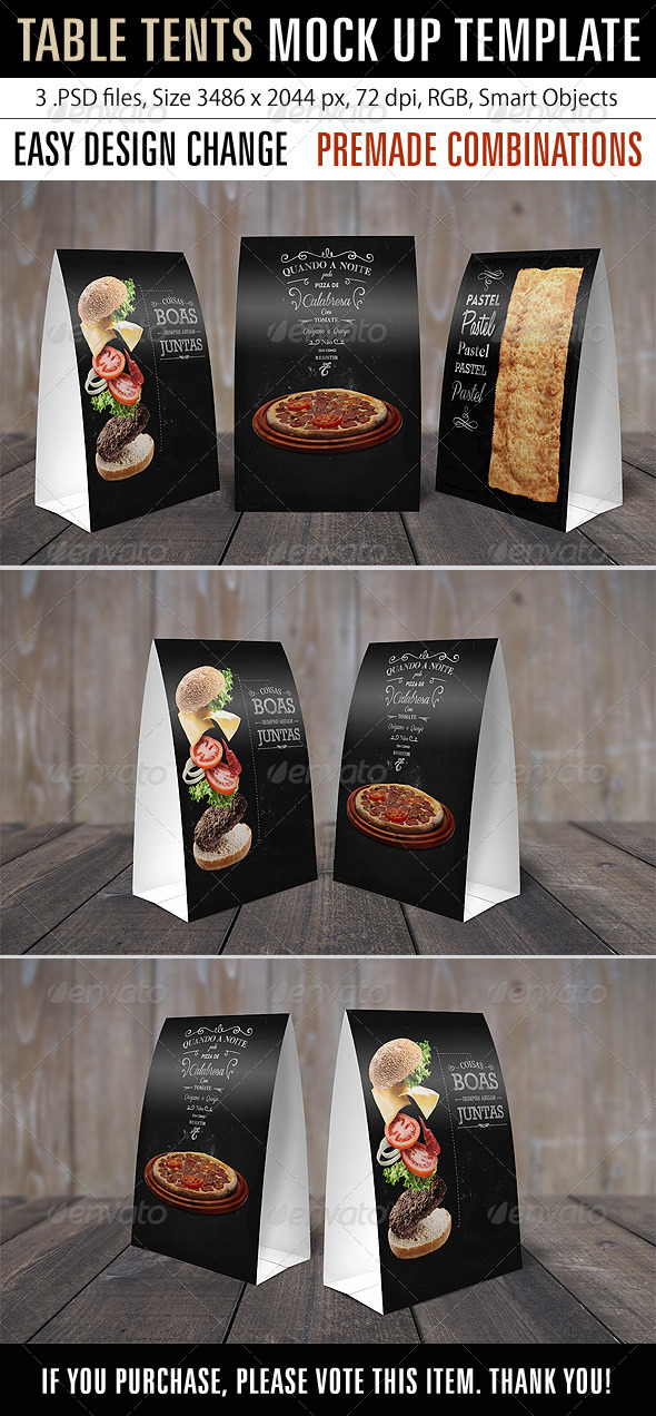 GraphicRiver Table Tents Mock Up Template 7875646 GraphicRiver Table Tents Mock Up Template 7875646