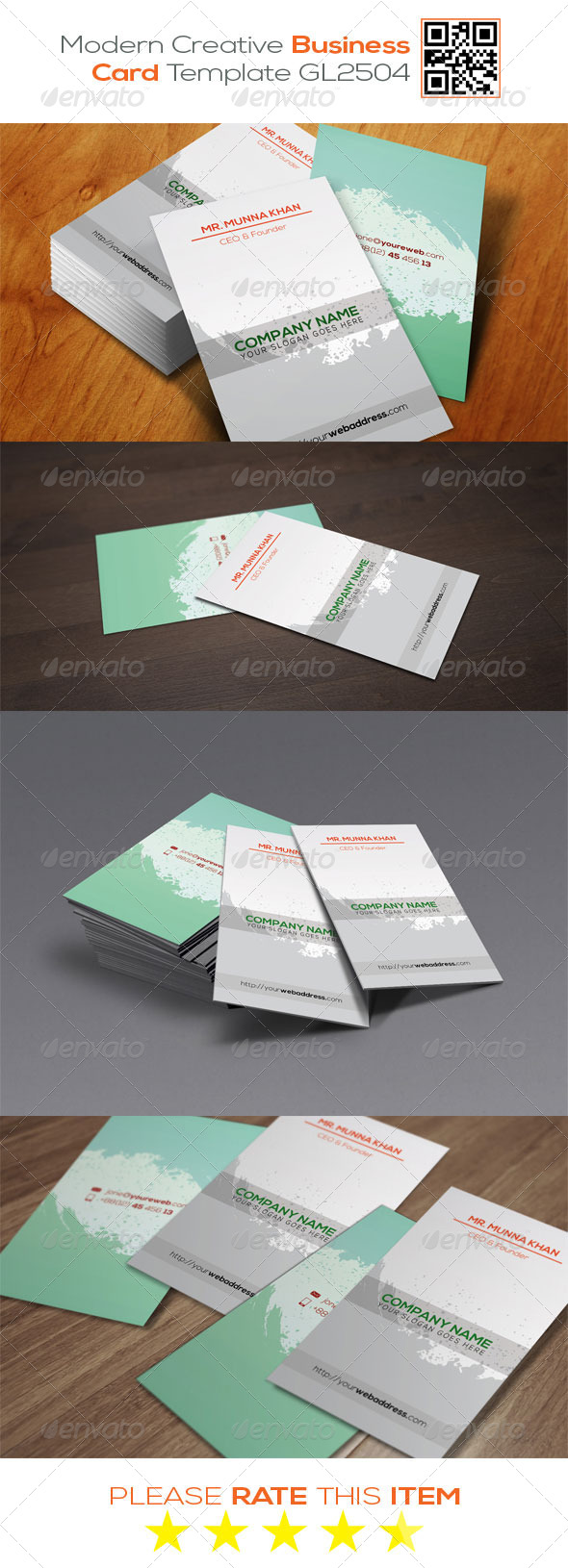 GraphicRiver Modern Creative Business Card Template GL2504 7875903 GraphicRiver Modern Creative Business Card Template GL2504 7875903