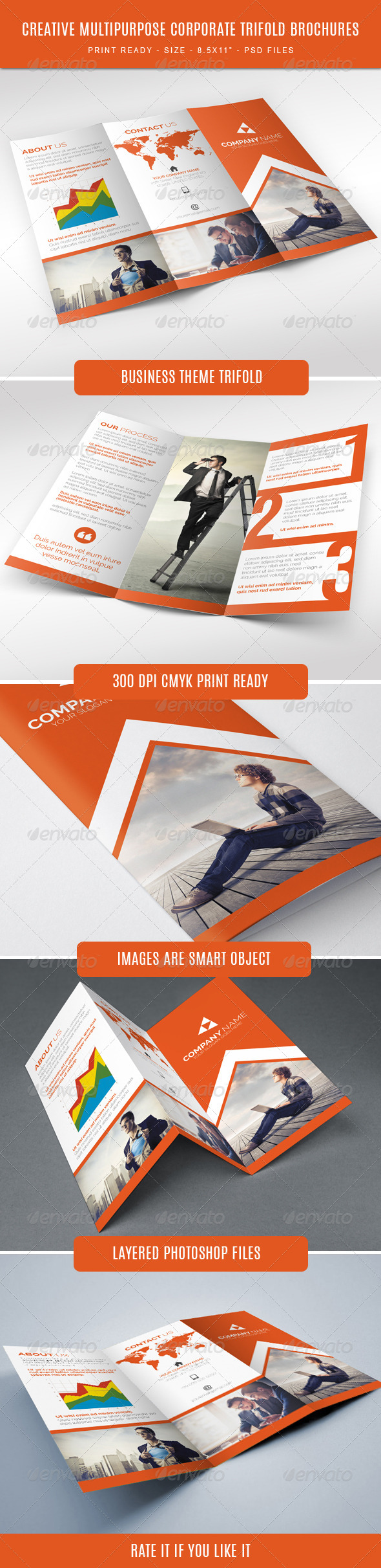Creative Corporate Tri-Fold Brochure (Corporate)