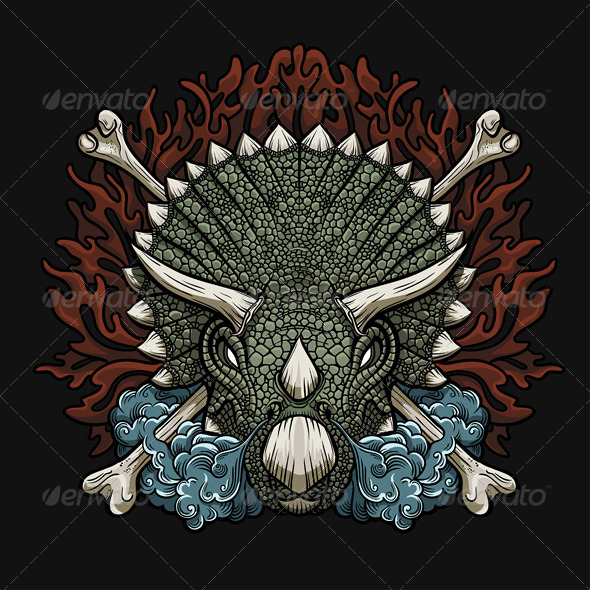 GraphicRiver Triceratops 7888259 GraphicRiver Triceratops 7888259