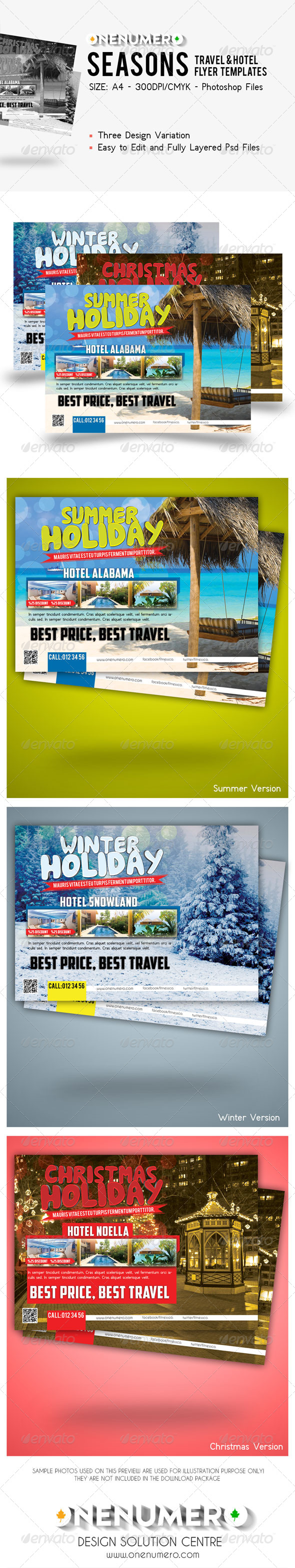 GraphicRiver Seasons Travel Hotel Flyer 7890239 GraphicRiver Seasons Travel Hotel Flyer 7890239