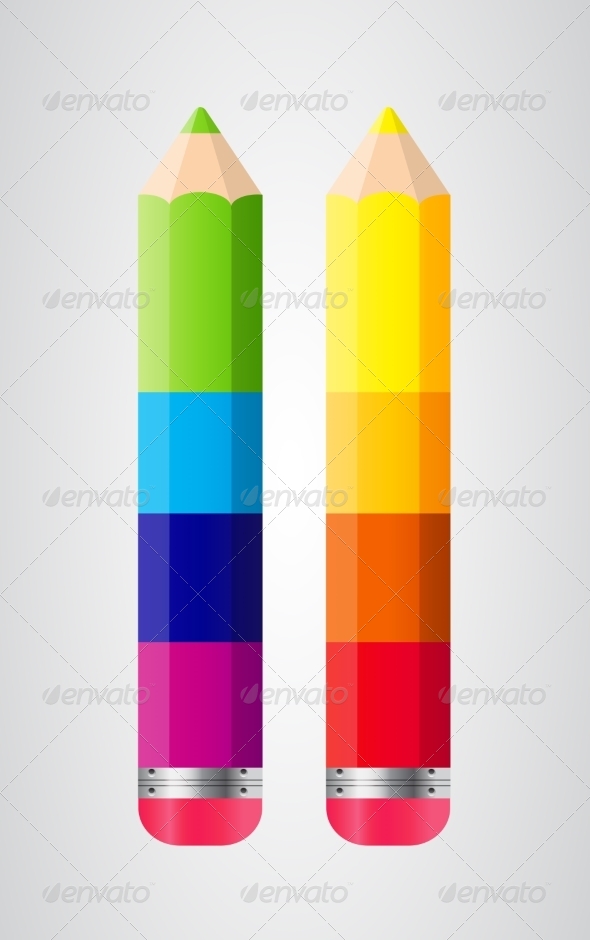 GraphicRiver Pencils Isolated on White Background Vector Illustration 7890499 GraphicRiver Pencils Isolated on White Background Vector Illustration 7890499