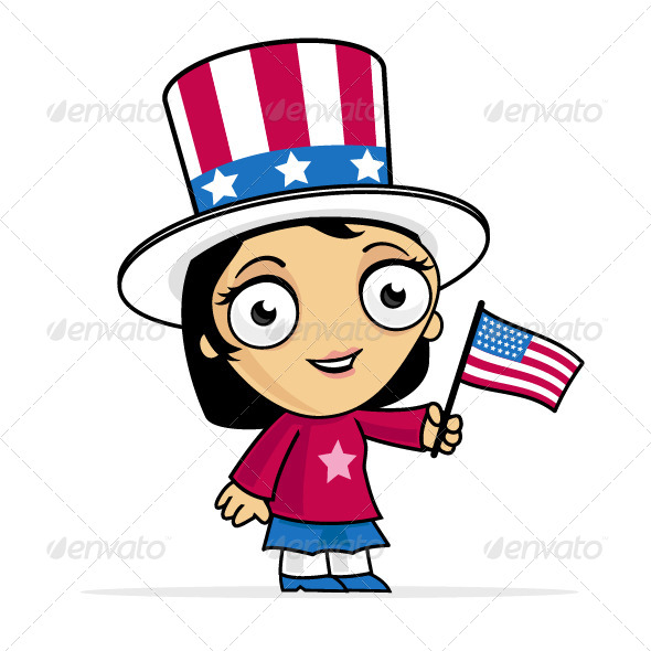 GraphicRiver Patriotic Woman 7891204 GraphicRiver Patriotic Woman 7891204