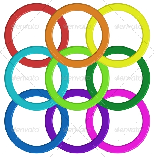 GraphicRiver Colorful Rings 7891660 GraphicRiver Colorful Rings 7891660