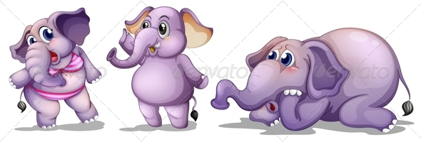 GraphicRiver Three Elephants 7891892 GraphicRiver Three Elephants 7891892