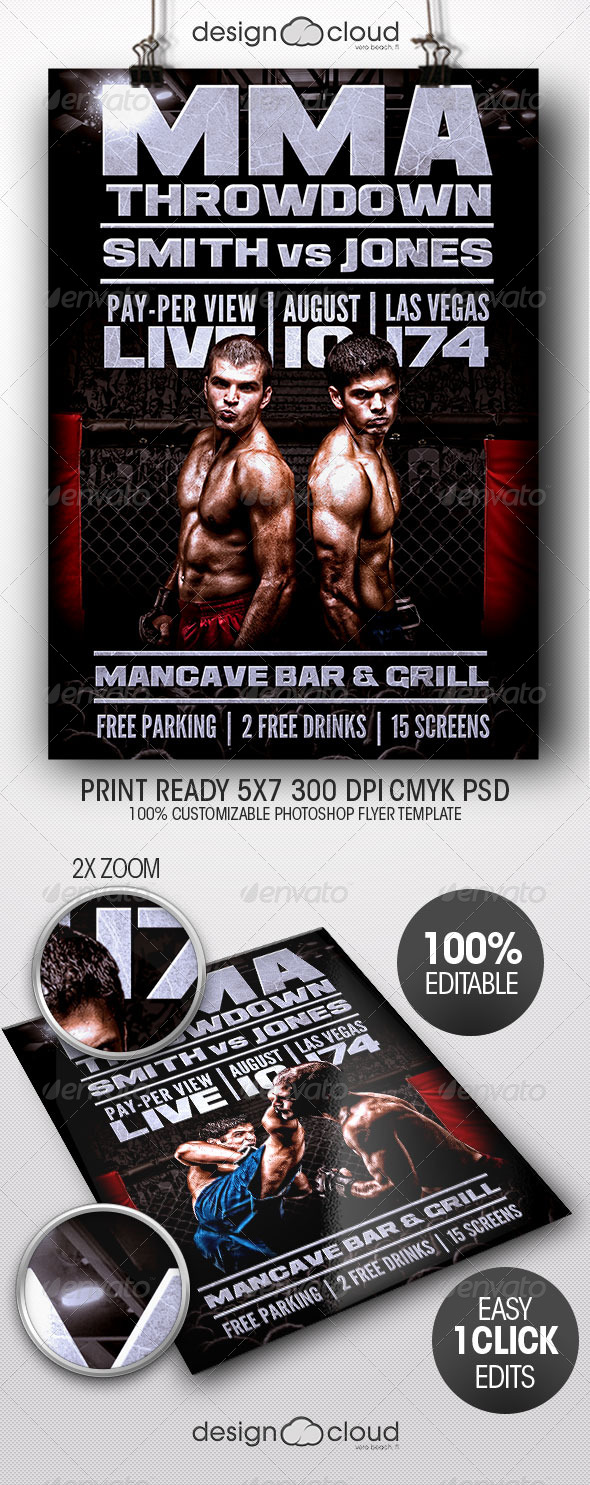 GraphicRiver Throwdown Flyer Template 7892657 GraphicRiver Throwdown Flyer Template 7892657