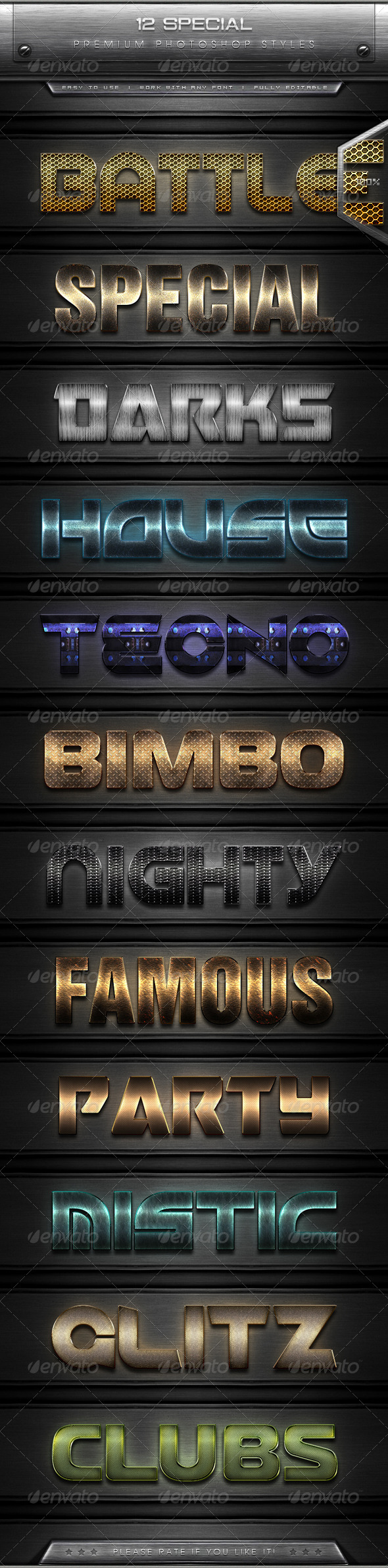 GraphicRiver 12 Special Text Effect Styles 7899772 GraphicRiver 12 Special Text Effect Styles 7899772