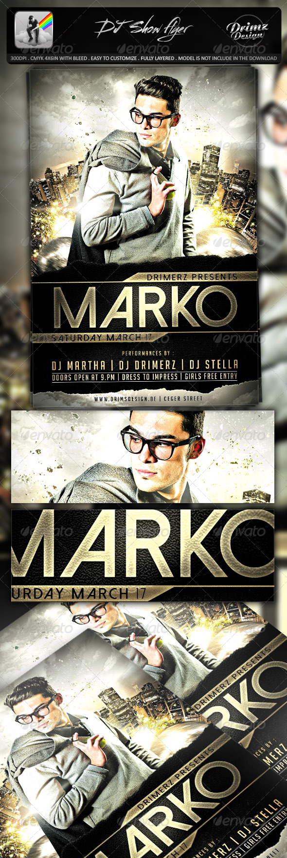 GraphicRiver DJ Show Flyer 7899931 GraphicRiver DJ Show Flyer 7899931