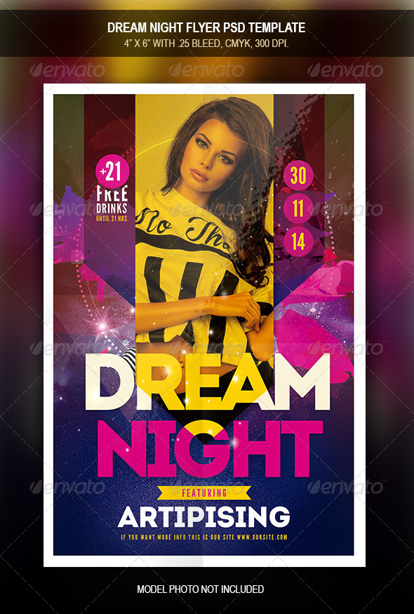 GraphicRiver Dream Night Flyer Template 7900251 GraphicRiver Dream Night Flyer Template 7900251