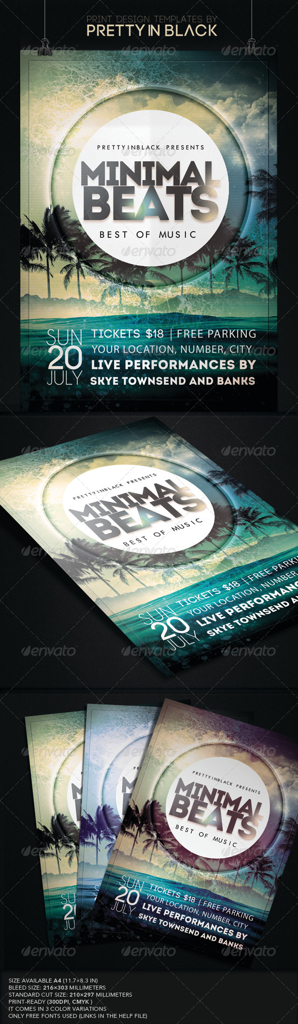 GraphicRiver Minimal Beats Flyer 7901581 GraphicRiver Minimal Beats Flyer 7901581