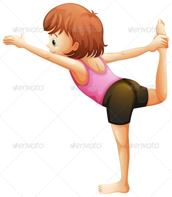 GraphicRiver Girl Doing Yoga 7904593 GraphicRiver Girl Doing Yoga 7904593