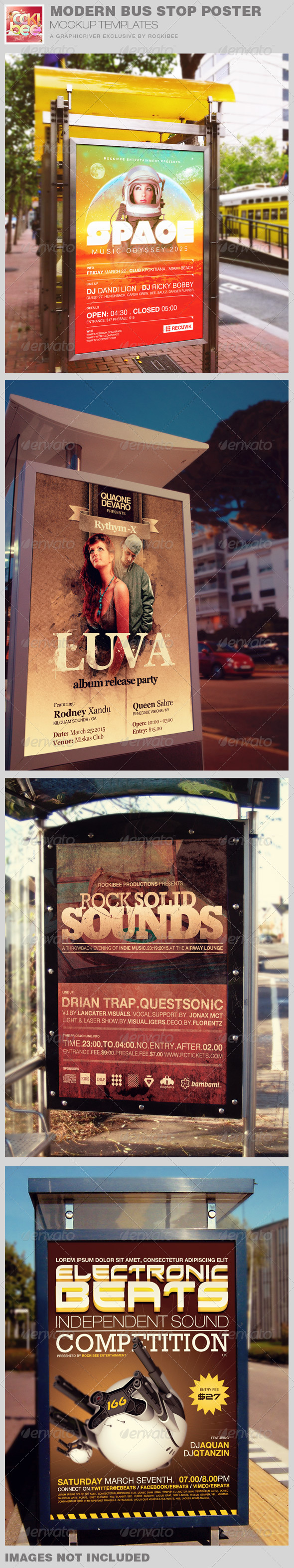GraphicRiver Modern Bus Stop Poster Mockup Templates 7899766 GraphicRiver Modern Bus Stop Poster Mockup Templates 7899766