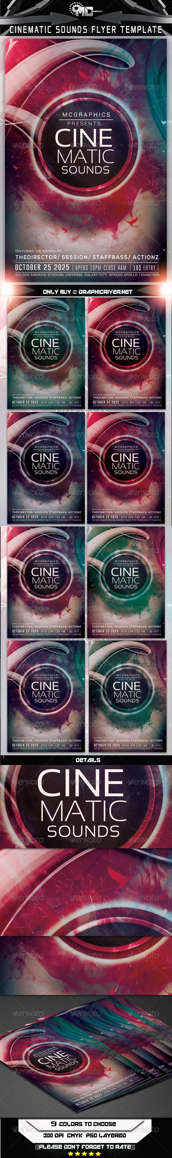 GraphicRiver Cinematic Sounds Flyer Template 7911152 GraphicRiver Cinematic Sounds Flyer Template 7911152