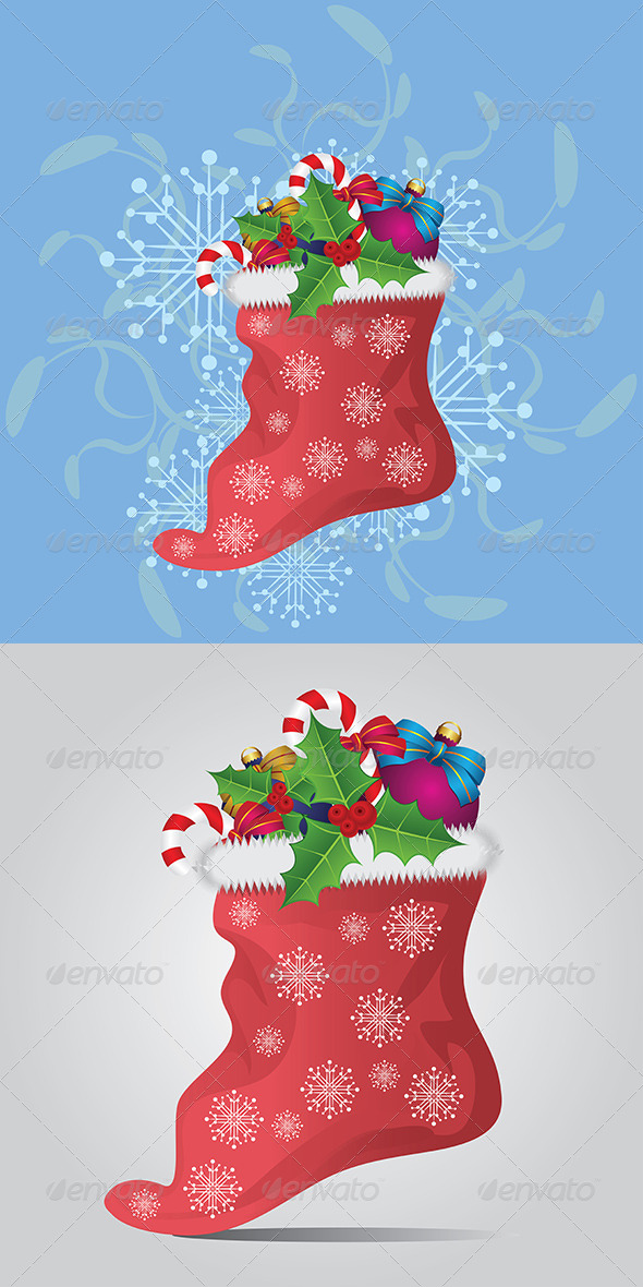 GraphicRiver Christmas Sock 7911985 GraphicRiver Christmas Sock 7911985