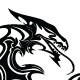 Tribal Twin Dragon Tattoo Tribal Twin Dragon Tattoo - GraphicRiver Item for Sale