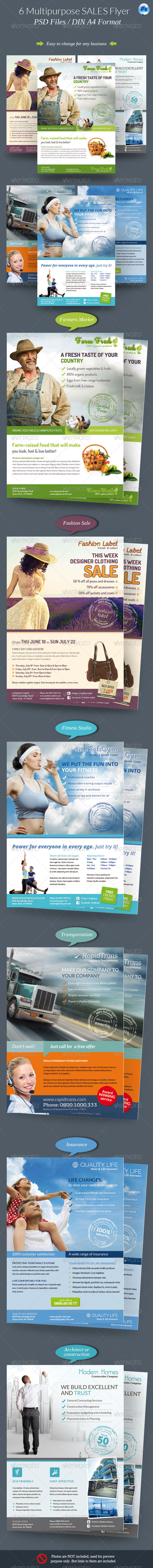 GraphicRiver 6 Multipurpose Sales Flyer 7914738 GraphicRiver 6 Multipurpose Sales Flyer 7914738