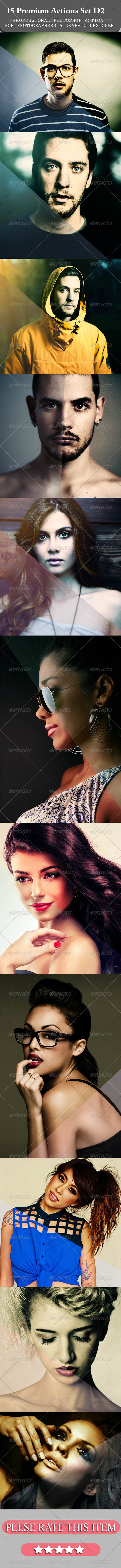 GraphicRiver 15 Premium Actions Set D2 7914973 GraphicRiver 15 Premium Actions Set D2 7914973