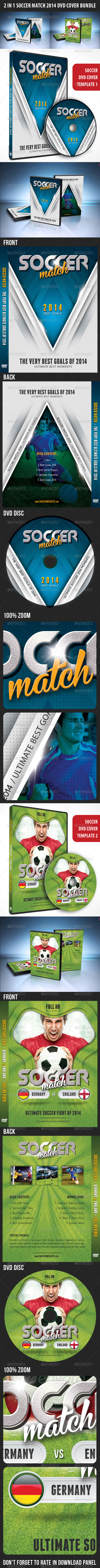 GraphicRiver 2 in 1 Soccer Match 2014 DVD Cover Bundle 7915718 GraphicRiver 2 in 1 Soccer Match 2014 DVD Cover Bundle 7915718