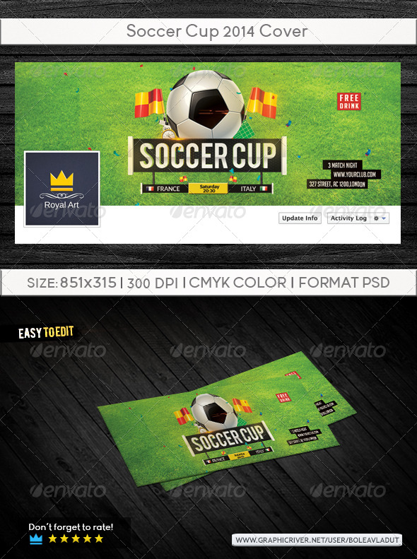 GraphicRiver Soccer Cup 2014 Cover 7900369 GraphicRiver Soccer Cup 2014 Cover 7900369