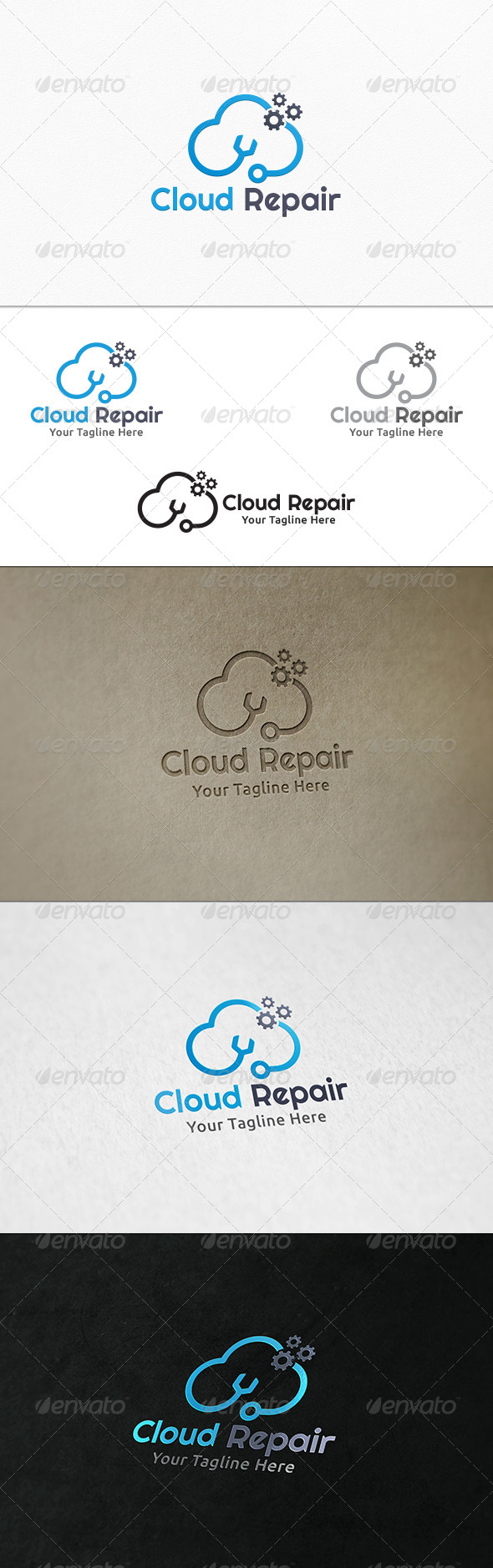 GraphicRiver Cloud Repair Logo Template 7920975 GraphicRiver Cloud Repair Logo Template 7920975